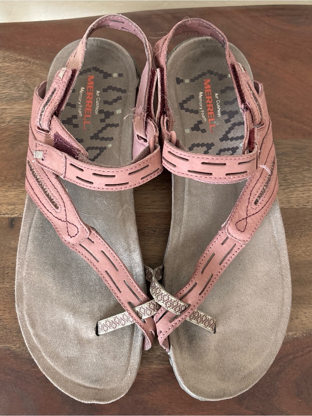 Merrell Women's Terran Convertible II Pink Leather Strappy Sandals. 10